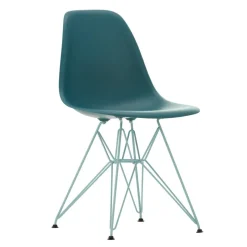 Eames Plastic Side Chair DSR RE Gestell himmelblau