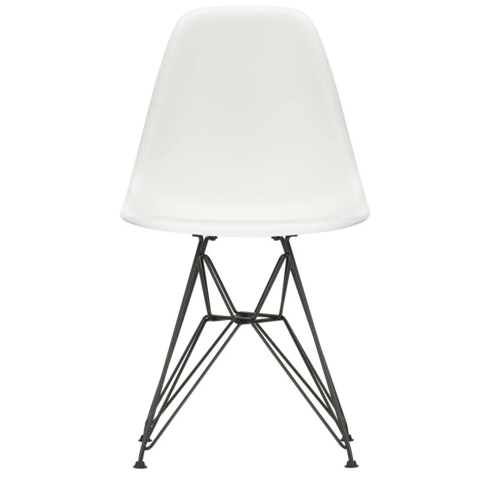 Eames Plastic Side Chair DSR Gestell schwarz