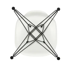 Eames Plastic Side Chair DSR Gestell schwarz