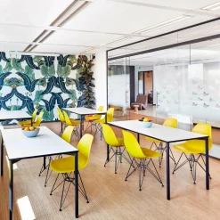 Eames Plastic Side Chair DSR Gestell schwarz