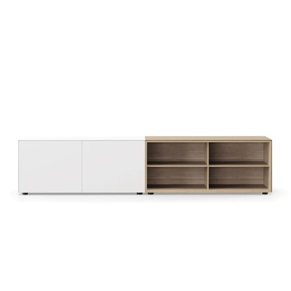 Edit Q Sideboard 241,3x48x63cm mit 4 offenen Fächern