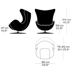 Egg/ Das Ei™ Loungesessel Leder
