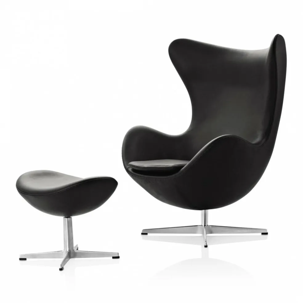 Egg/Das Ei™ Fußhocker Leder