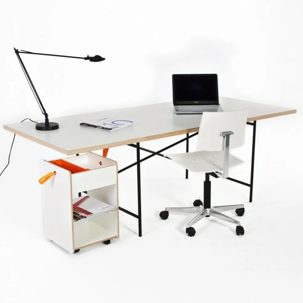 Eiermann 1 Tisch 180x90cm Gestell mittig 110x66x66cm