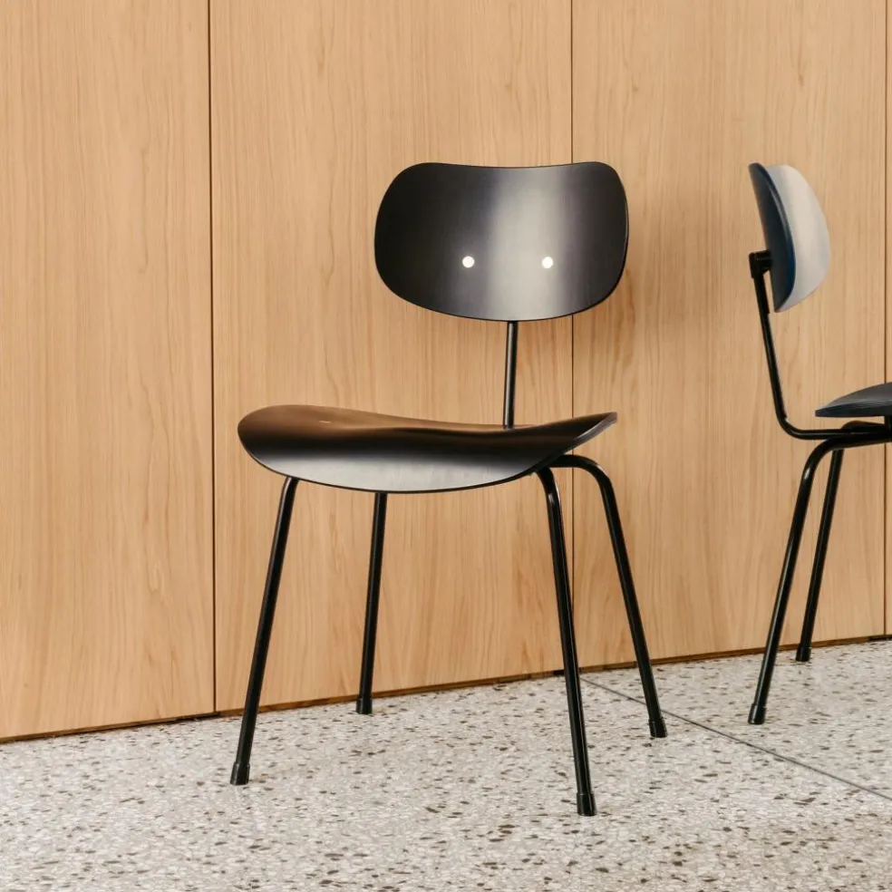 Eiermann Stuhl SE 68 Gestell Schwarz