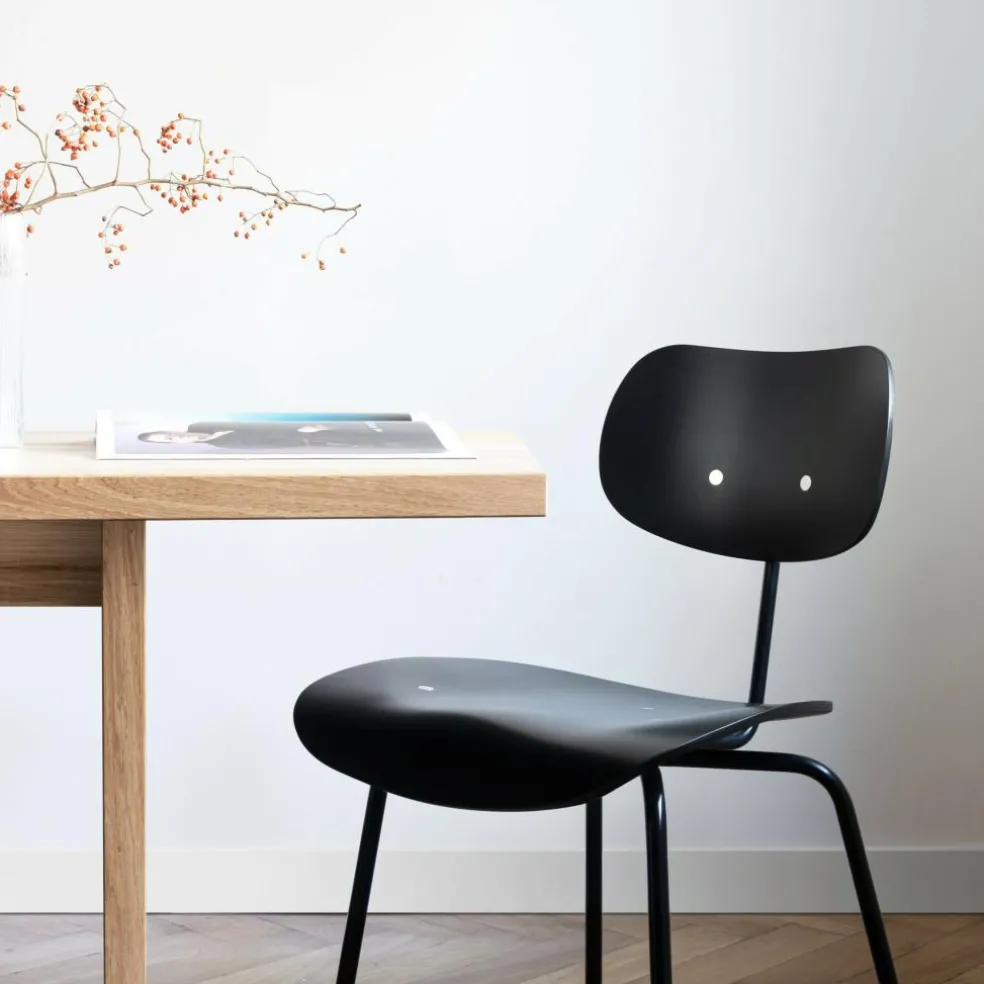 Eiermann Stuhl SE 68 Gestell Schwarz