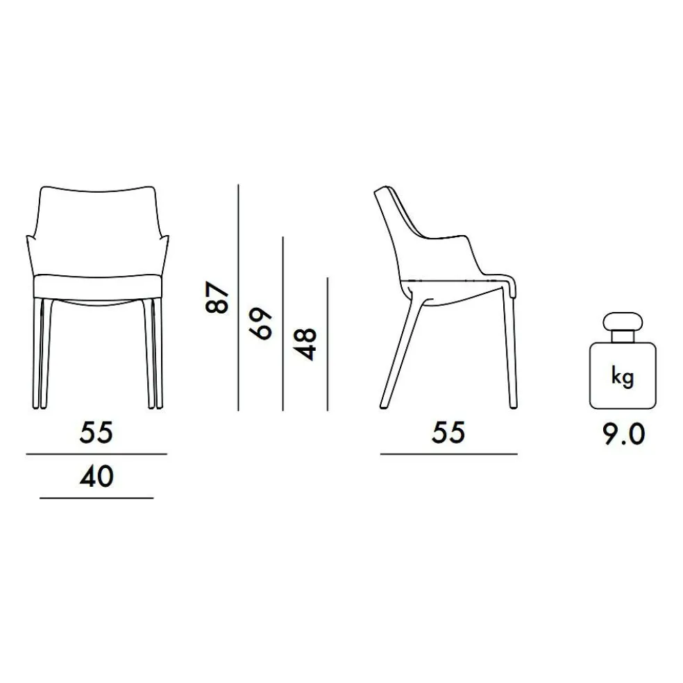 Eleganza Nia Armlehnstuhl Missoni