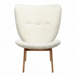 Elephant Lounge Sessel Schaffell Gestell geräucherte Eiche