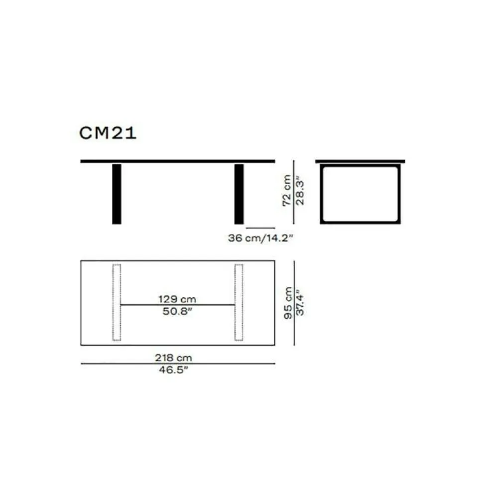 Essay™ CM21 Tisch 218x95x72cm