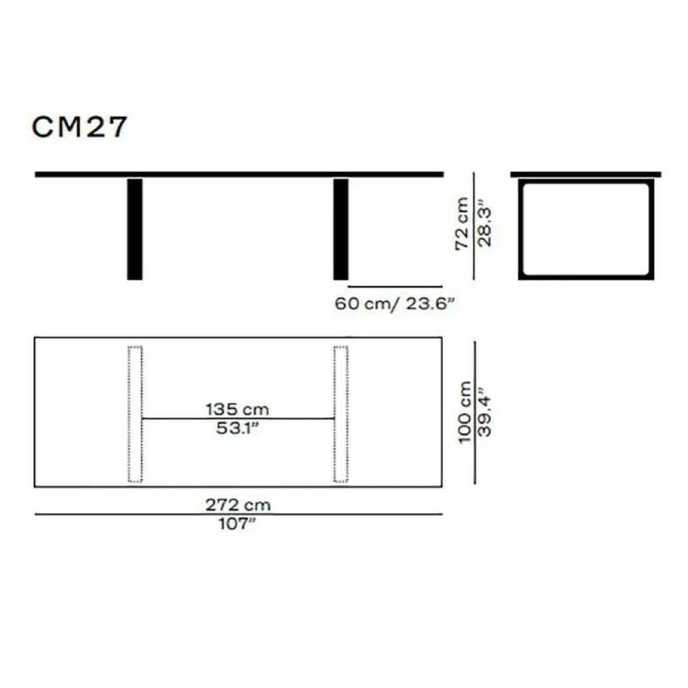 Essay™ CM27 Tisch 272x100x72cm