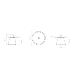 Eyelet Garten-Beistelltisch Ø 57,5cm