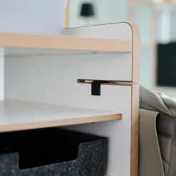 Fahrbar Rollwagen mit Flascheneinsatz liegend