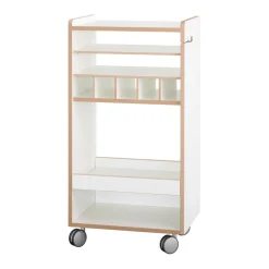 Fahrbar Rollwagen mit Flascheneinsatz liegend