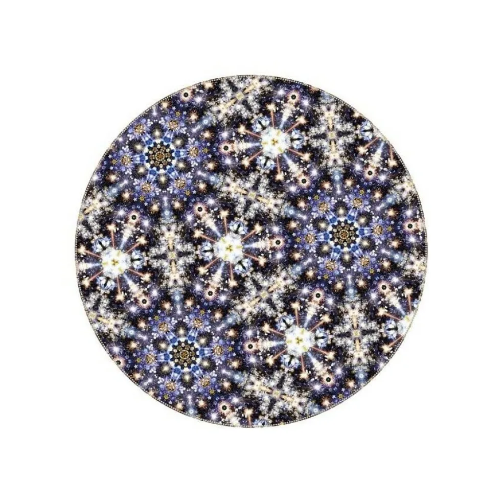 Festival Midnight Teppich rund