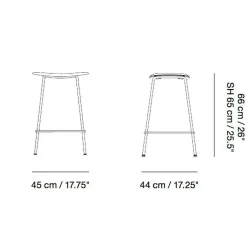 Fiber Barhocker 65cm