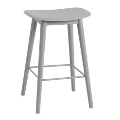 Fiber Barhocker mit Holzgestell 65cm