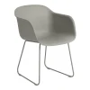 Fiber Chair Armlehnstuhl mit Kufengestell
