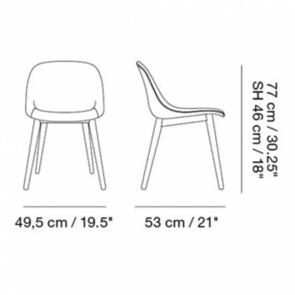 Fiber Chair Gestell Eiche Recycelt