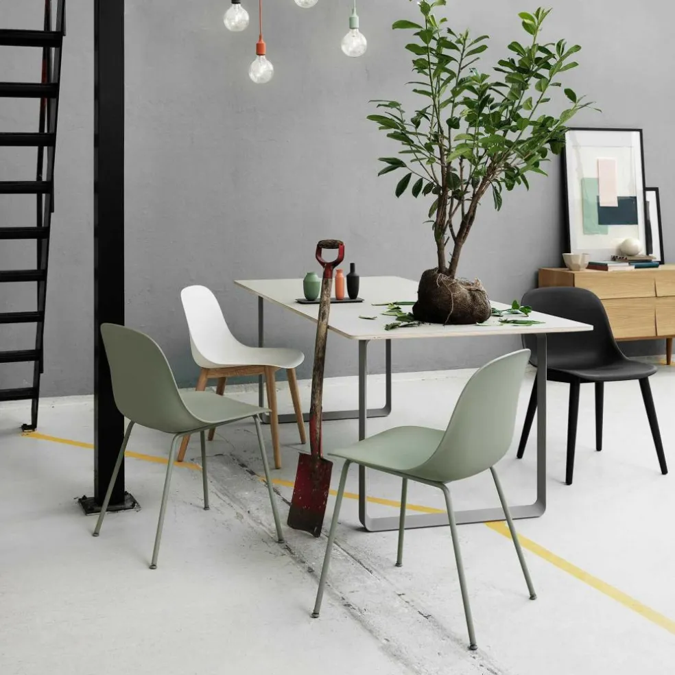 Fiber Chair Stuhl mit Rohrgestell Recycelt