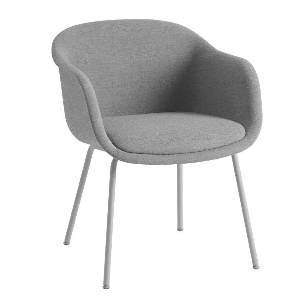 Fiber Conference Armlehnstuhl mit Rohrgestell