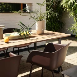 Fiber Gartenarmlehnstuhl ohne Löcher