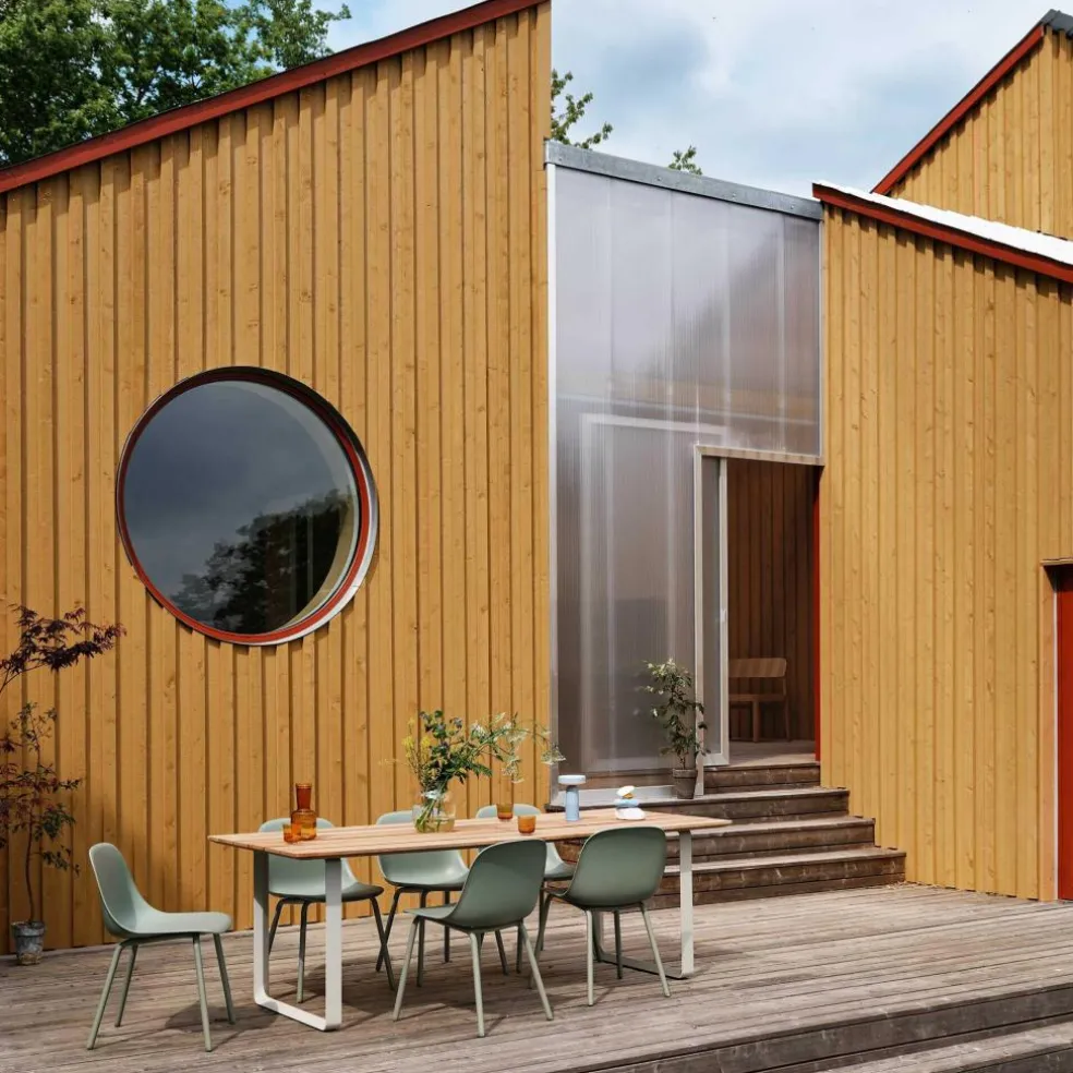 Fiber Gartenarmlehnstuhl ohne Löcher