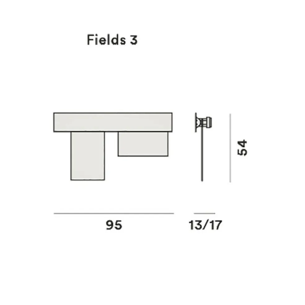 Fields 3 Wandleuchte