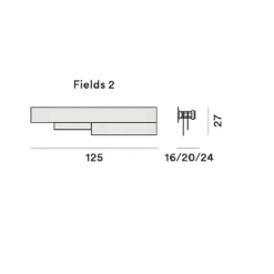 Fields 2 Wandleuchte