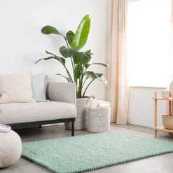 Fine Filzkugelteppich rechteckig