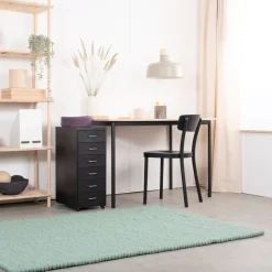 Fine Filzkugelteppich rechteckig