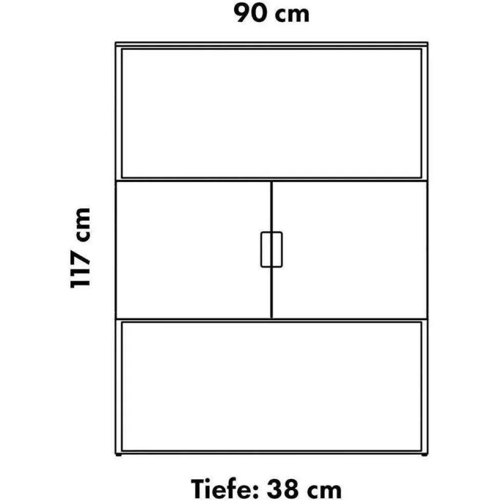 Fischer Design 03 Highboard 90x38x117cm