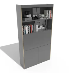 Flai Home-Office Sekretär Melamin 118x36x216,8cm