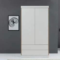 Flai Kleiderschrank zweitürig mit Schubkästen