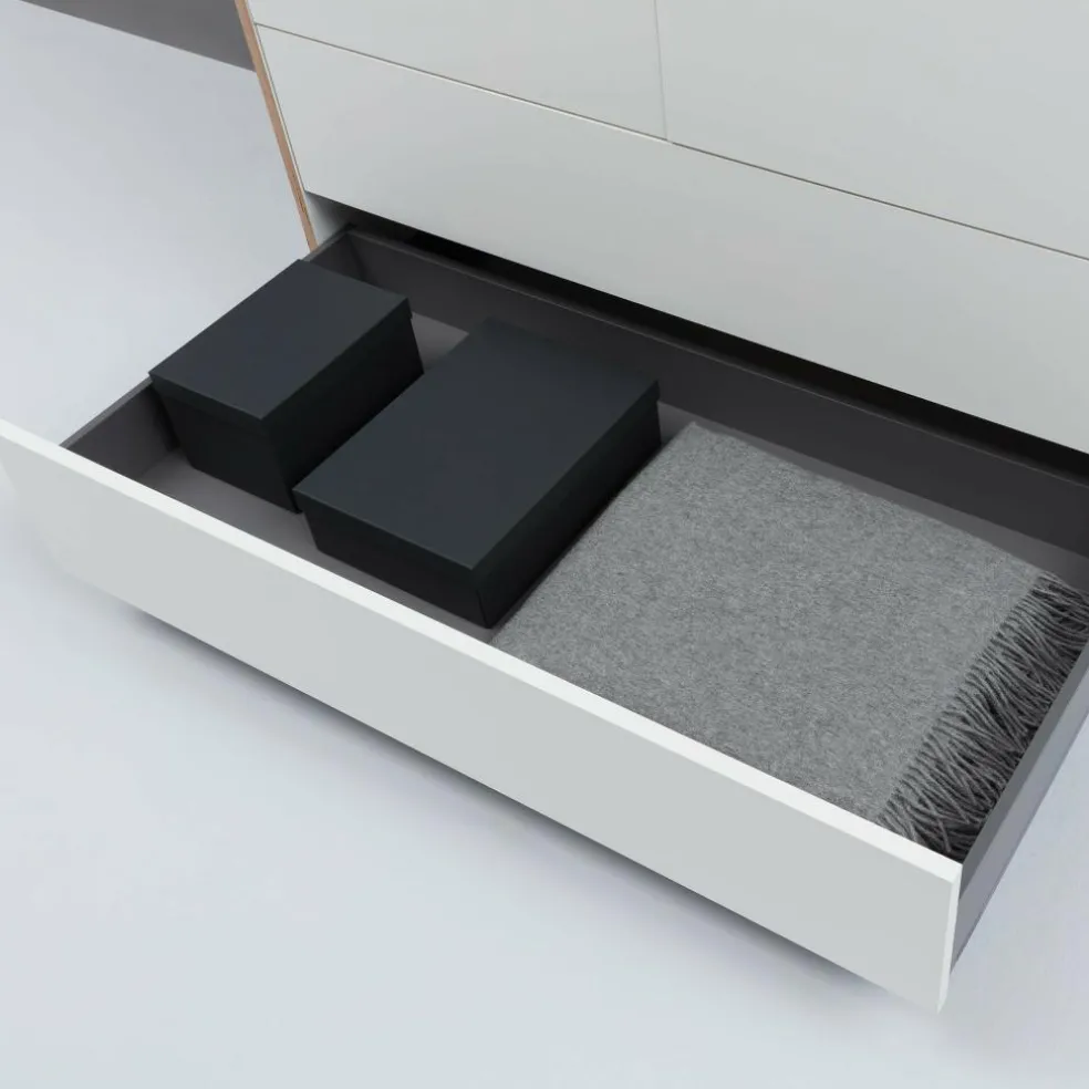 Flai Kleiderschrank zweitürig mit Schubkästen