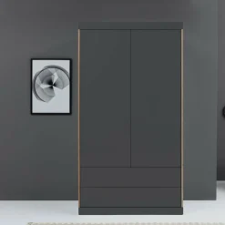 Flai Kleiderschrank zweitürig mit Schubkästen