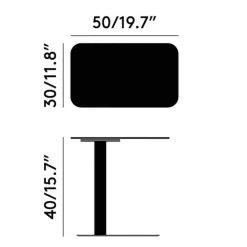 Flash Beistelltisch rechteckig