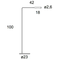 Flo Lounge LED Stehleuchte