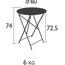 Floréal Klapptisch Ø60cm