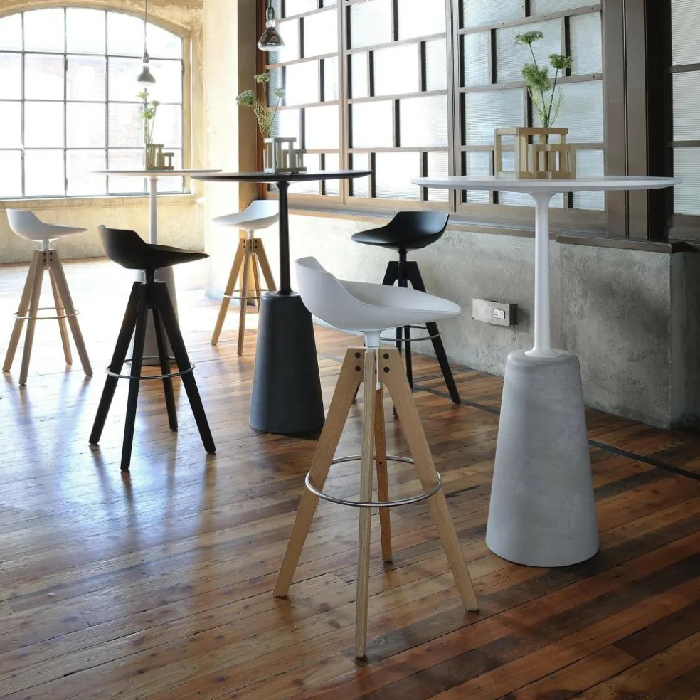 Flow Barhocker Gestell Eiche 65cm