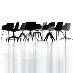 Flow Bürostuhl mit Sternfuß & Rollen