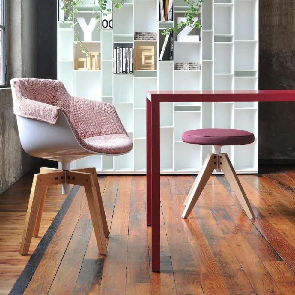 Flow Hocker gepolstert 48cm