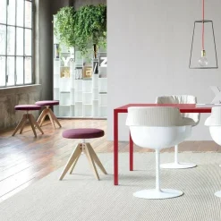 Flow Hocker gepolstert 48cm