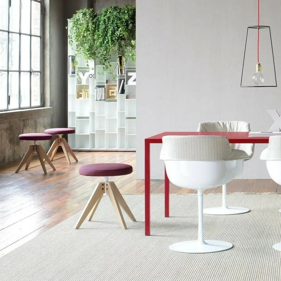 Flow Hocker gepolstert 48cm