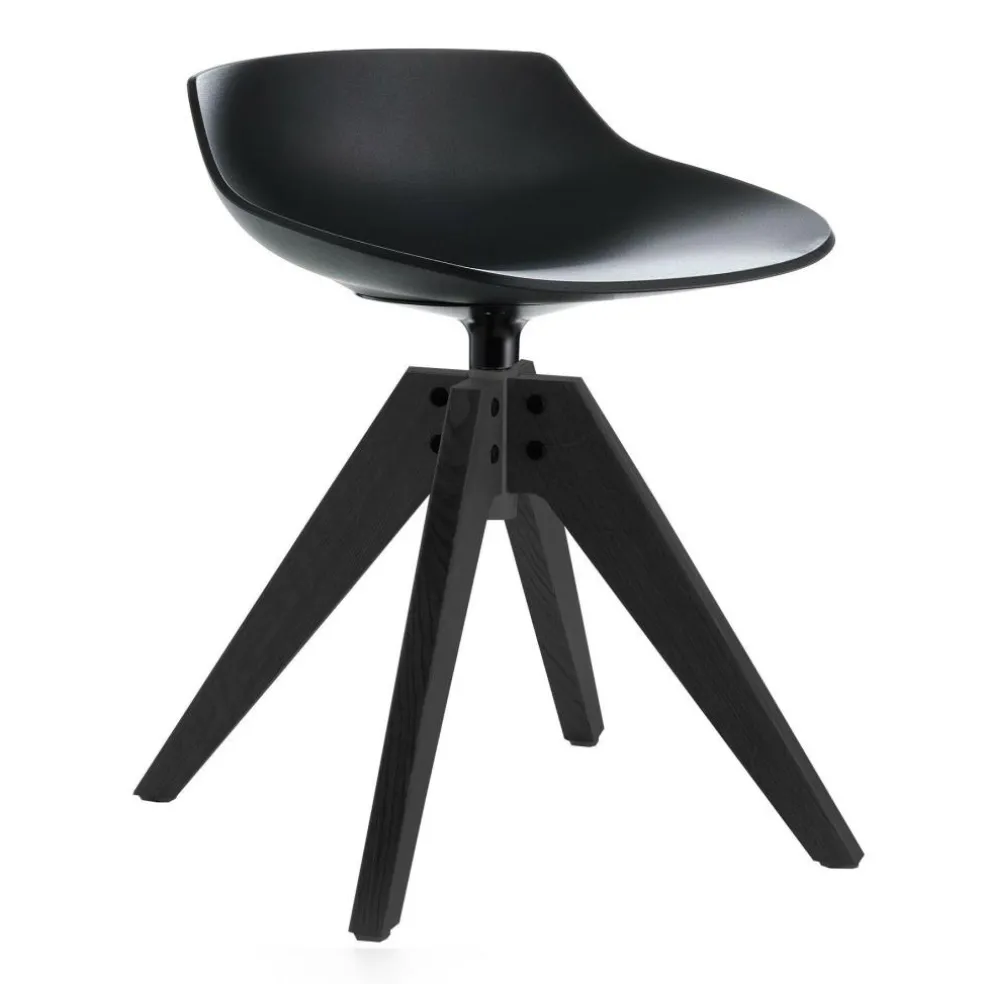 Flow Hocker Gestell Eiche 44cm