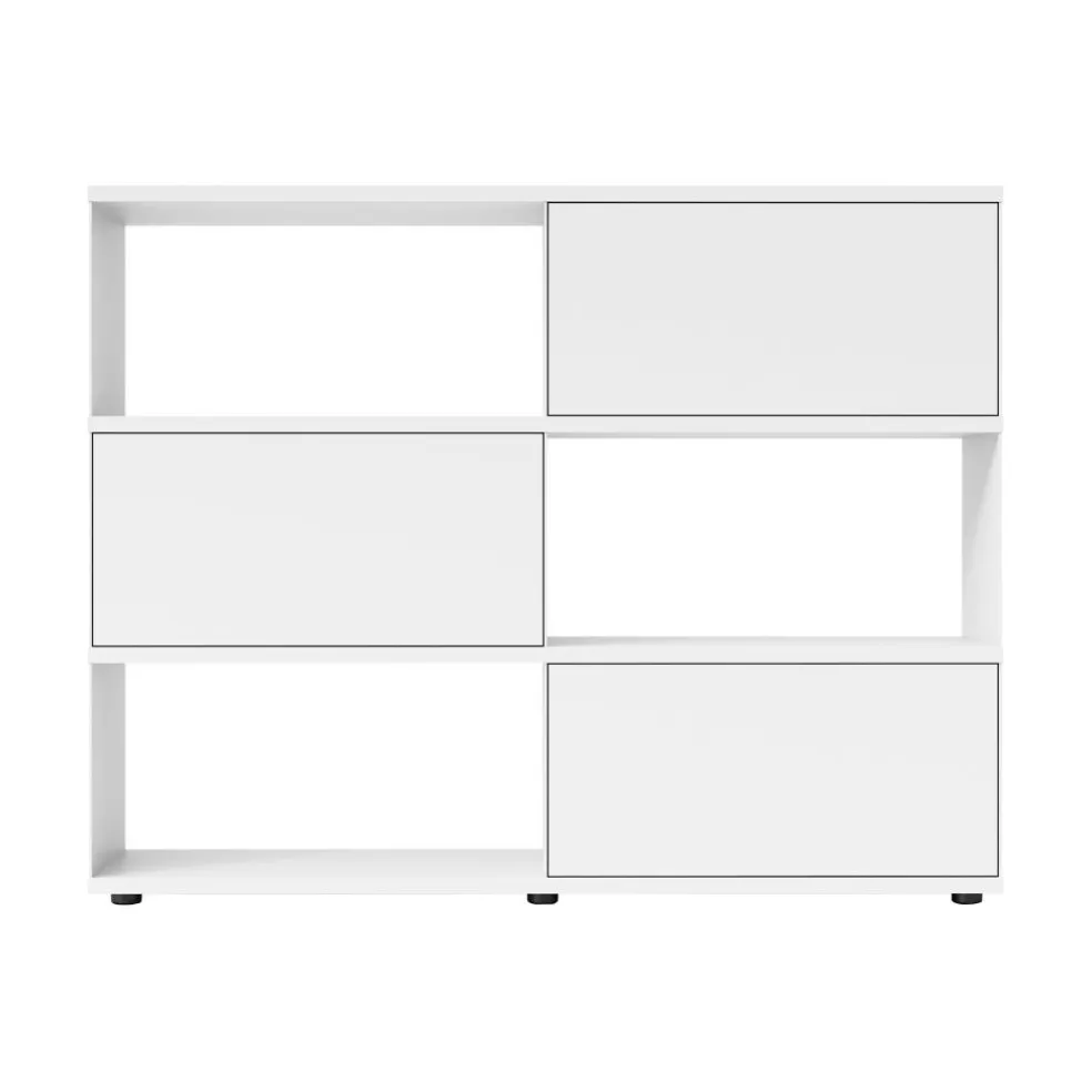 Flow Q Sideboard/Standregal mit 3 Klapptüren 160x124x40cm