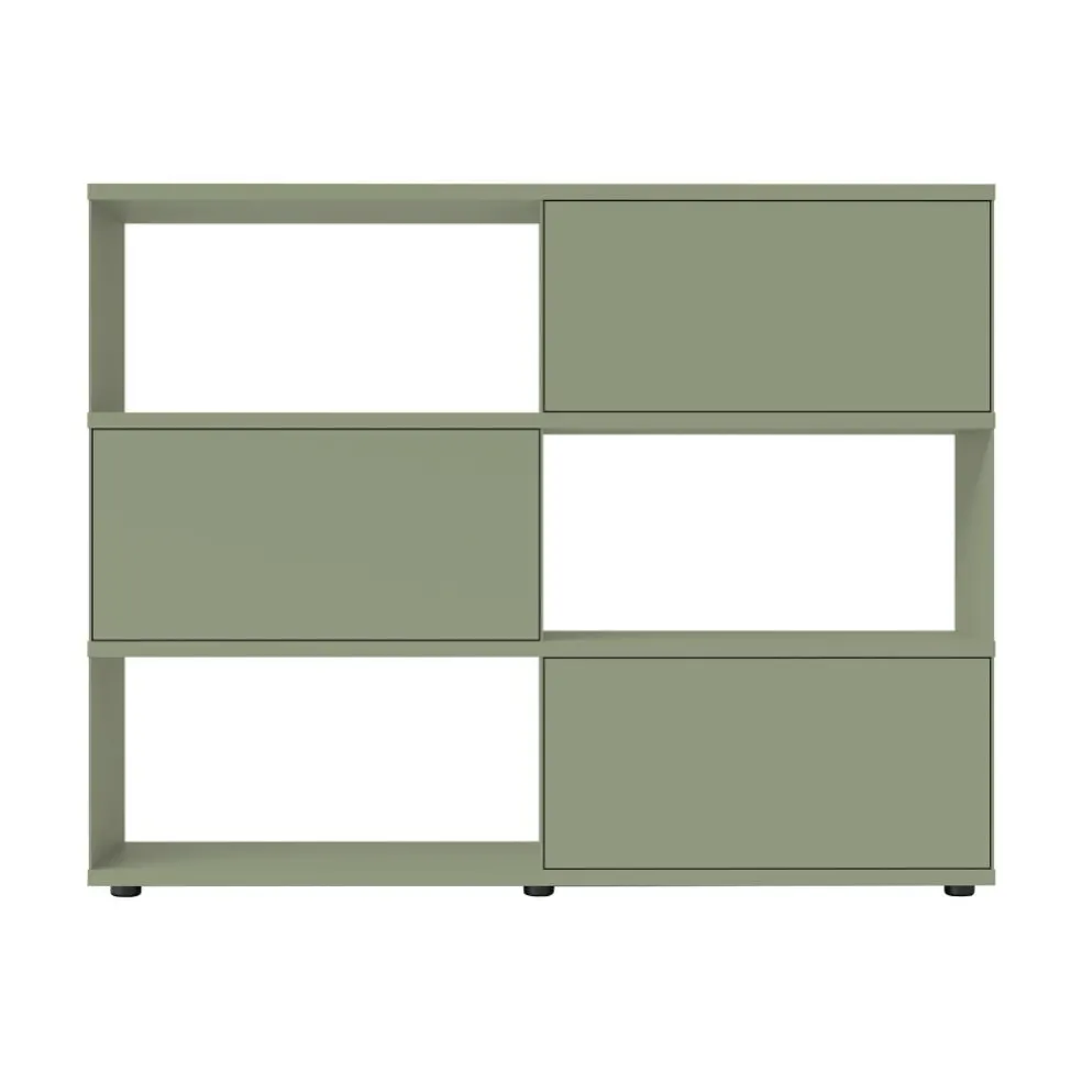 Flow Q Sideboard/Standregal mit 3 Klapptüren 160x124x40cm