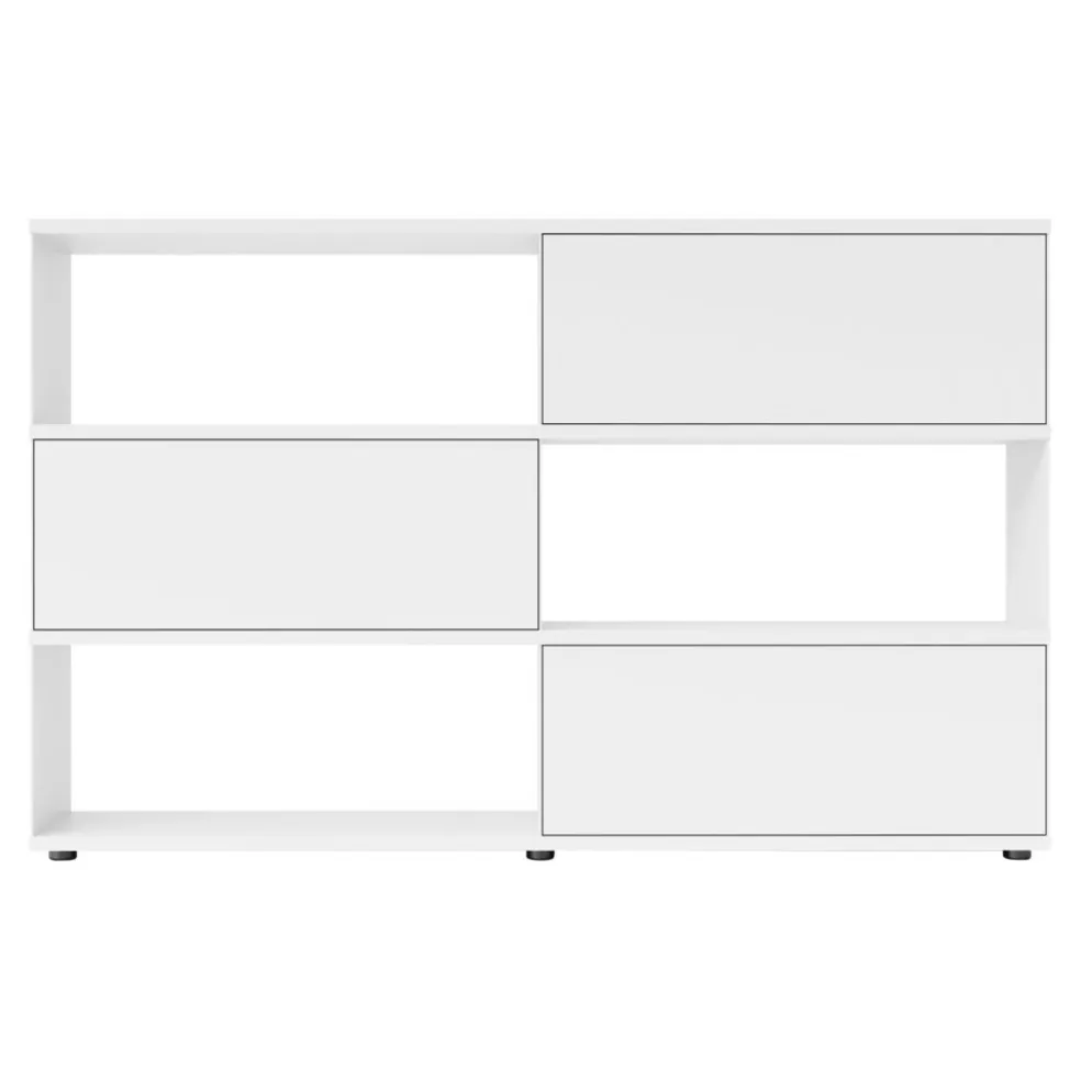 Flow Q Sideboard/Standregal mit 3 Klapptüren 200x124x40cm