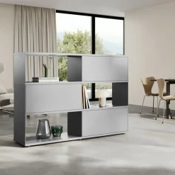 Flow Q Sideboard/Standregal mit 3 Klapptüren 200x124x40cm