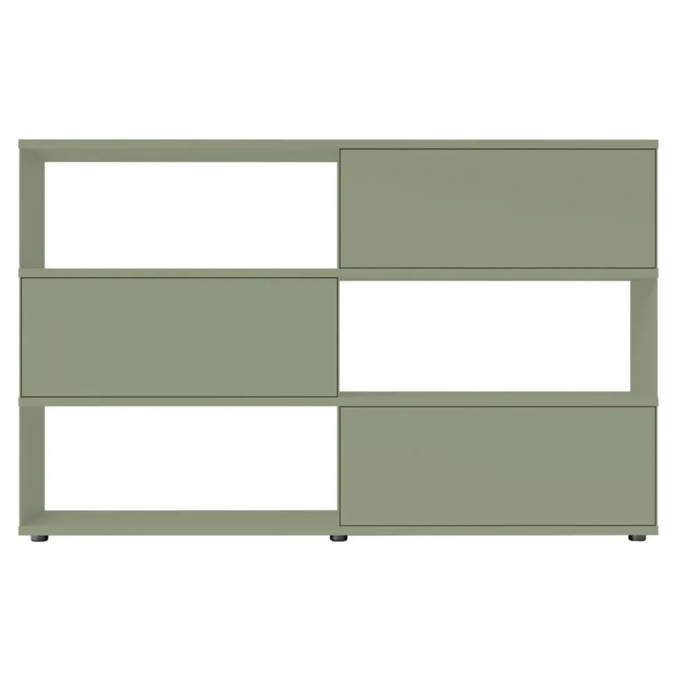 Flow Q Sideboard/Standregal mit 3 Klapptüren 200x124x40cm