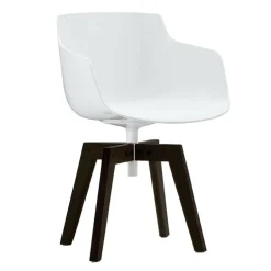 Flow Slim Armlehnstuhl Füße in Eiche